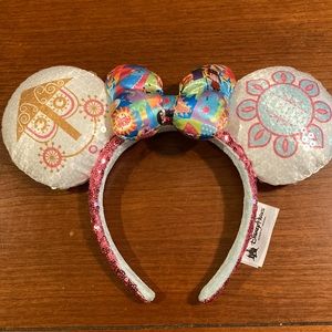Disney Parks Mickey Minnie Mouse headband ears- Small World